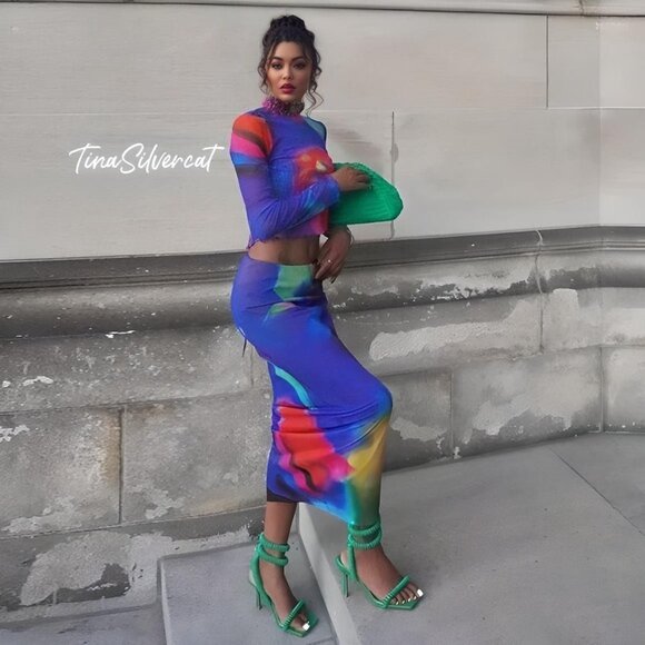 BLOGGER'S FAVE! Zara Set Tulle Skirt And Matching Top NWT - Picture 7 of 16